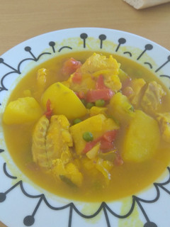 Una foto de Papas con bacalao