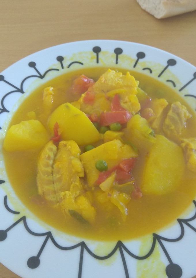 Una foto de Papas con bacalao