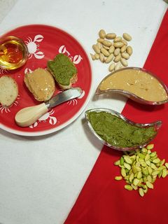 عکسی از دستور کره بادام زمینی 🥜 و کره پسته