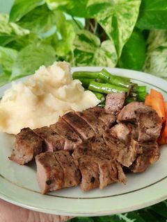 Foto resep Steak Daging Empuk + Creamy Mashed Potato
