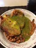 Tortas capeadas de nopal y jamón