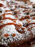 Brownie con arándanos y un toque de toffee