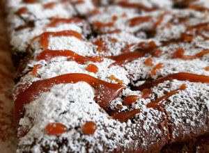Foto principal de Brownie con arándanos y un toque de toffee