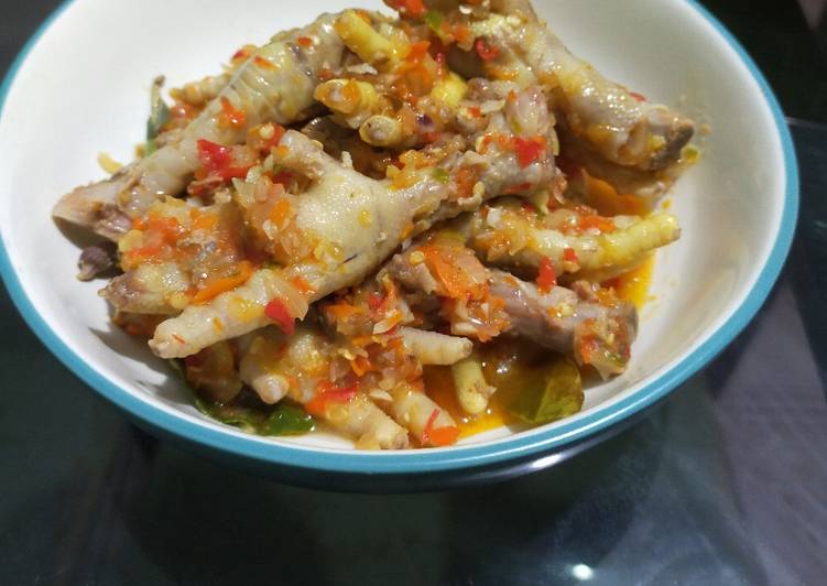 Sambal Ceker Mercon Tulang Lunak