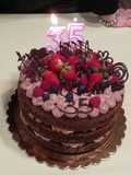 Naked cake al fondente
