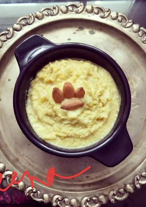 A picture of Badam halwa.