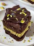 Dubai Chocolate and Coffee Brownie