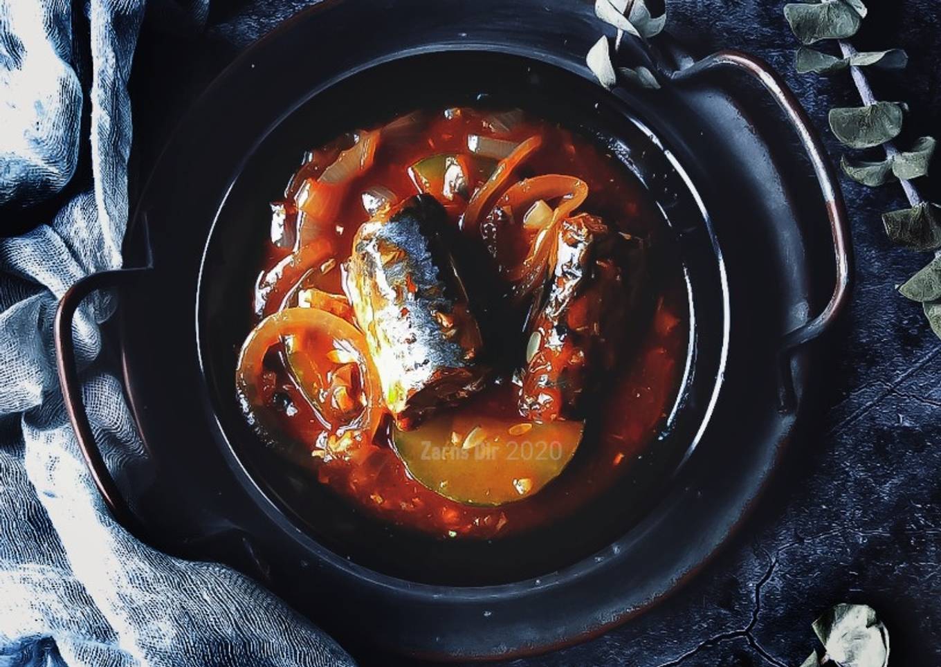 Saus Sardinia dengan mentimun