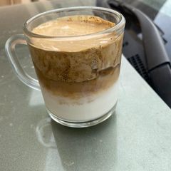 A picture of Dalgona coffee.