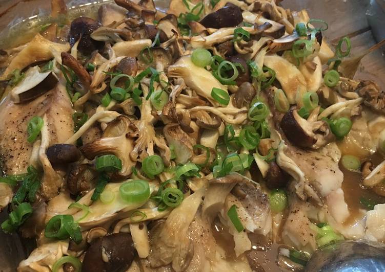 Simple Way to Make Any-night-of-the-week Tilapia with mushrooms