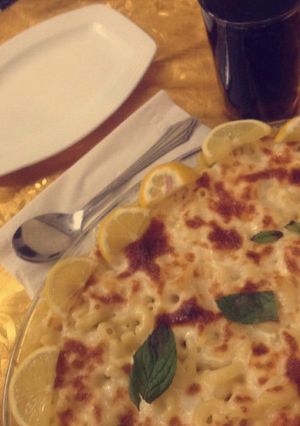 صورة لوصفة معكرونه بشاميل 💕