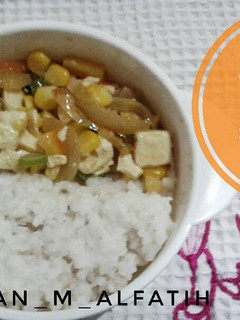 Foto resep Tumis Jagung Tofu (mpasi 1+)