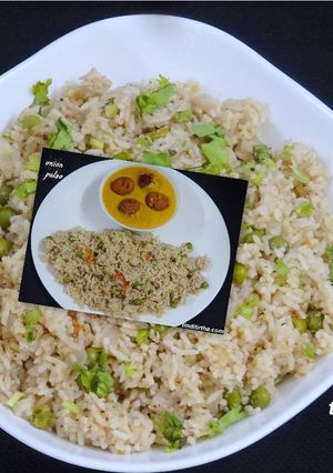 வெங்காயம் புலாவு செய்முறை முக்கிய புகைப்படம்