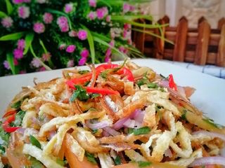Kerabu Telur Dadar