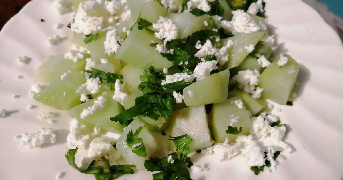 Chayote con cilantro y queso panela Receta de _cocinando_facil - Cookpad