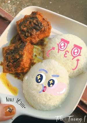 Hình của món Cá Đuối Kho Sả Nghệ.