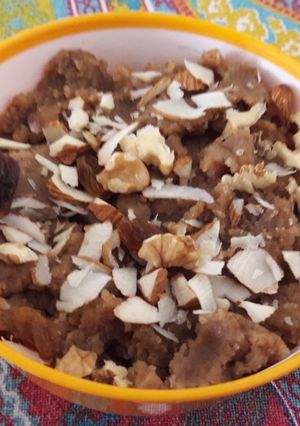 A picture of Wheat halwa.