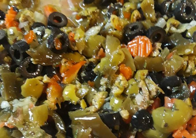 Steps to Prepare Favorite Muffaletta Olive Salad