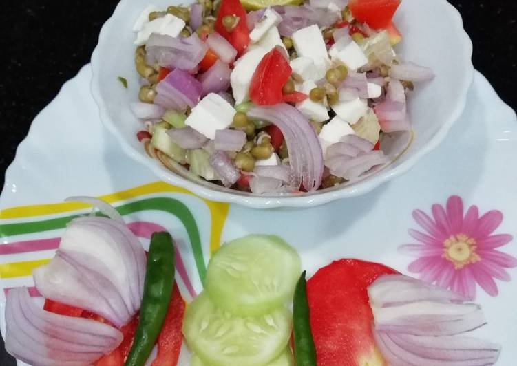 Recipe of Quick Paneer Sprout Salad