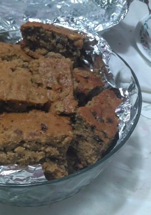 Una foto de Torta de soya con chips de chocolate