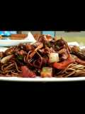 Fideos de trigo sarraceno con verduras