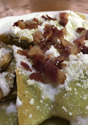 Una foto de Chilaquiles Verdes Sonorenses