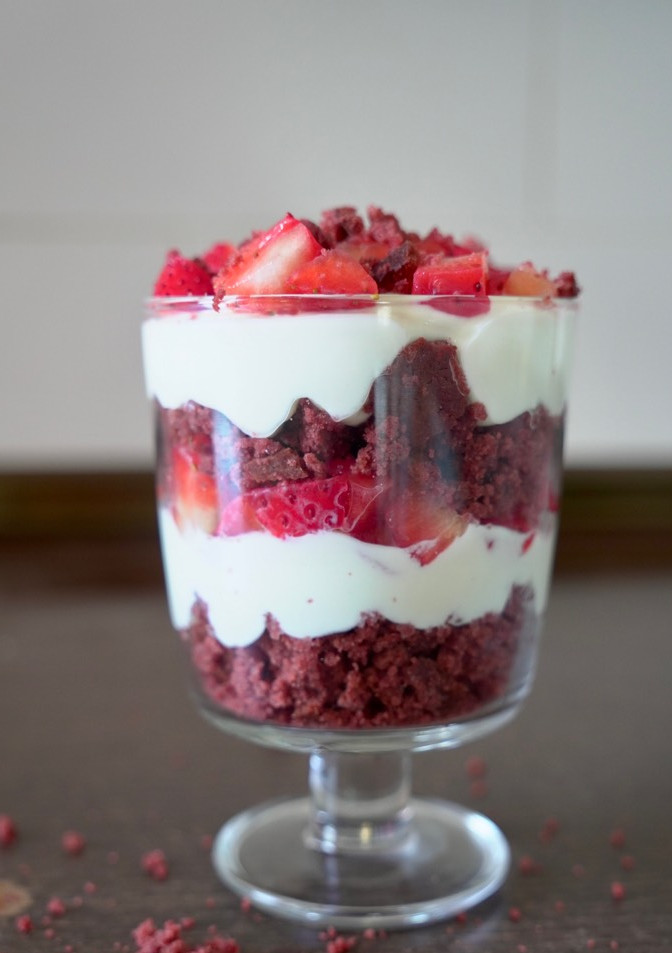 Una foto de Vasito de yogur Red Velvet