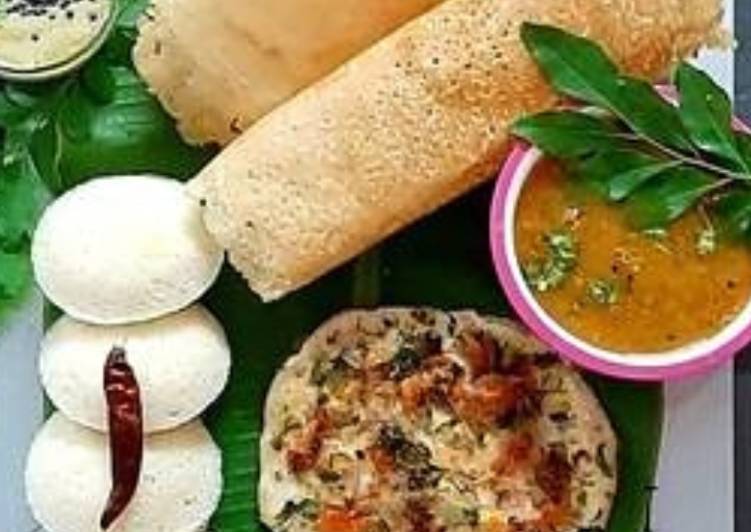 Easiest Way to Prepare Super Quick Homemade South Indian platter