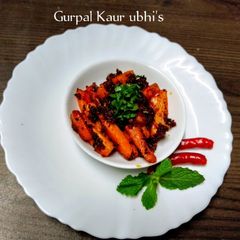 🥕 Spicy Instant Carrot Pickle 🌶️ | Quick & Tangy Homemade Pickle A picture of 🥕 Spicy Instant Carrot Pickle 🌶️ | Quick & Tangy Homemade Pickle.