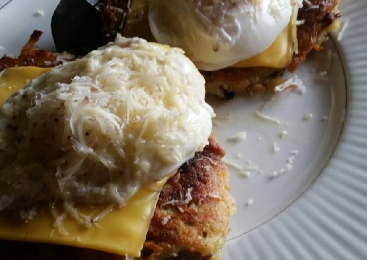 Brad's beer cheese potato cakes