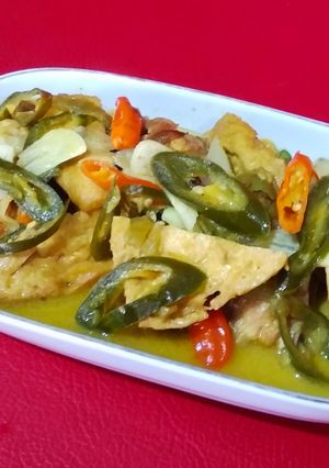 Foto resep Sayur tahu ayam pedas