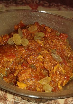A picture of Gajar halwa in microwave.