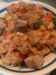 明太子茄汁炒飯 的食譜成品照片