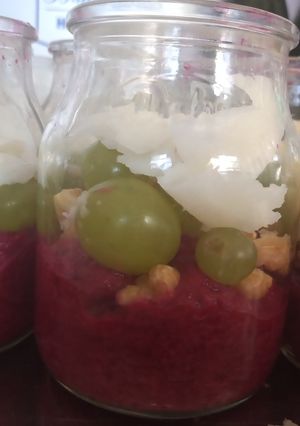 Una foto de Trifles de remolacha y queso de cabra
