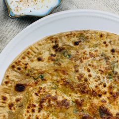 A picture of Mooli ka paratha.