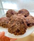 Galletas de chocolate con lentejas y avena