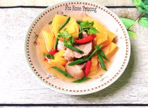 Hình của món Thịt Giò Heo Kho Thơm(Dứa).