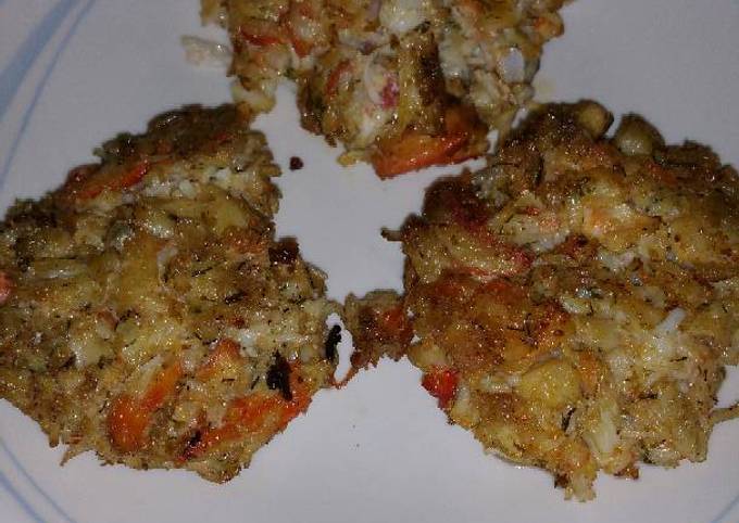 Breadless Crab Cakes