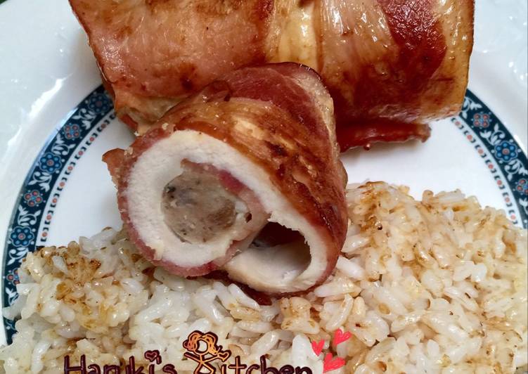 Chicken gulung bacon 🥓