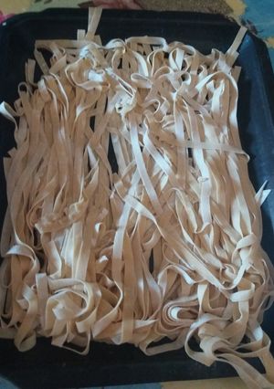 Una foto de Fideos caseros