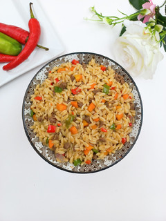 A picture of Orzo/ Rice Pasta Stir fry.