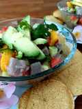 Ceviche de atún con mango