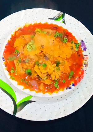 पापड़ को सब्ज़ी(papad ki sabji recipe in hindi) रेसिपी मुख्य फोटो