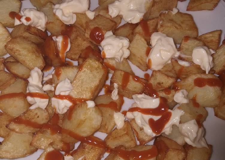 Patatas bravas con prisa