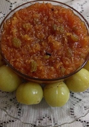 A picture of Amla sweet & sour chutney.