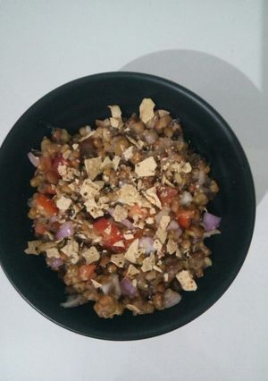 A picture of Moong chaat.