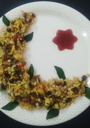 A picture of Sabudana Khichdi.