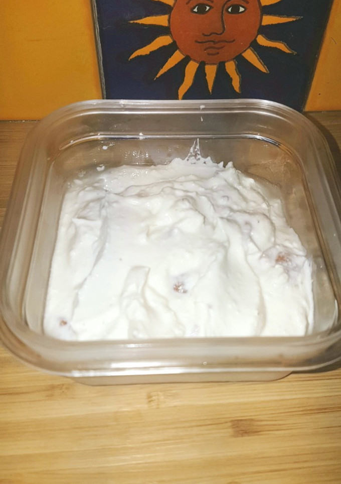 Una foto de Crema de ricotta para postres