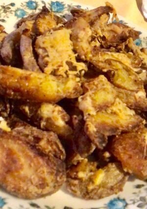 Una foto de Patatas deluxe con queso caseras 🧀🥔