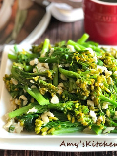 蒜炒芥藍菜花 的食譜成品照片